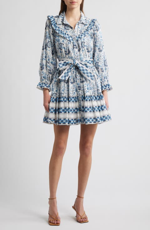 Lotte Long Sleeve Mini Shirtdress