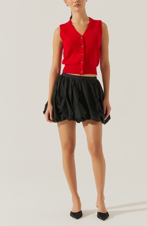 ASTR ASTR THE LABEL EIRA BUTTON-UP SWEATER VEST