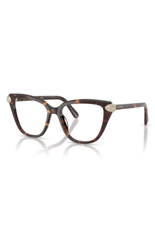 Swarovski 53mm Phantos Optical Glasses In Brown