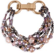 SAACHI Beaded Cluster Statement Bracelet