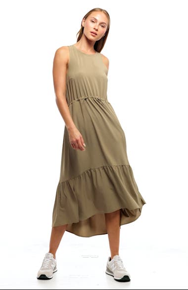 サリー Zella Pursuit Tiered Midi Dress | Nordstromrack