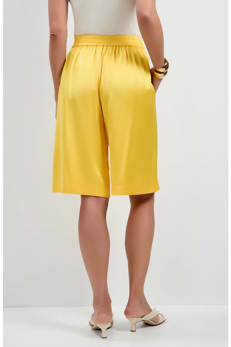 Chiana Satin Shorts, Alternate, color, Lambretta Lemon