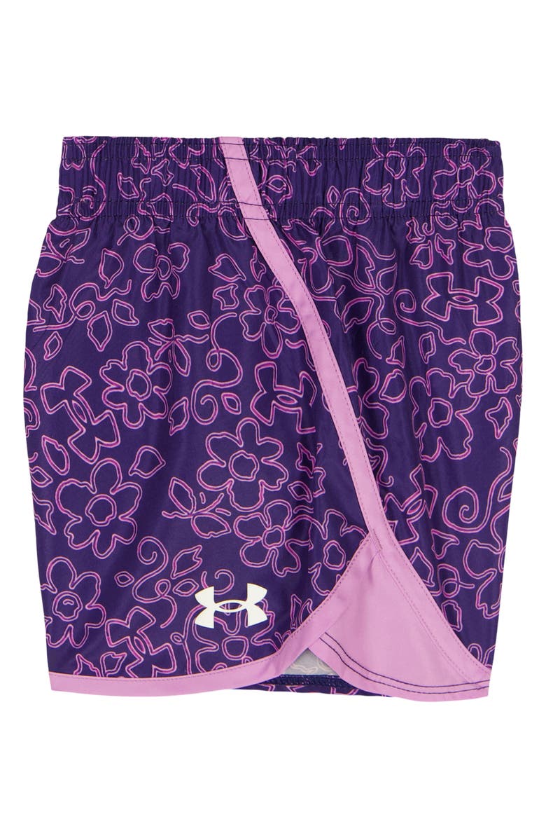 Under Armour Kids' Graphic Tee & Printed Woven Shorts Set, Alternate, color, Pink Dawn