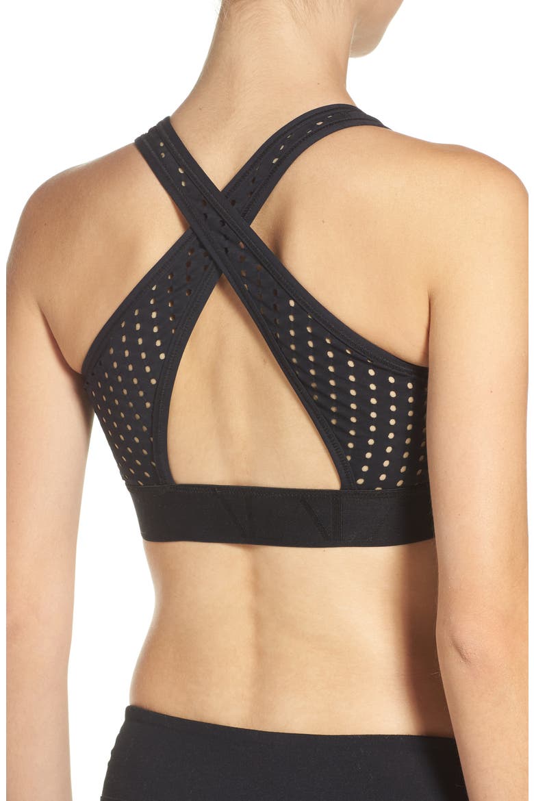 Sports Bra, Alternate, color, BLACK/ BLACK