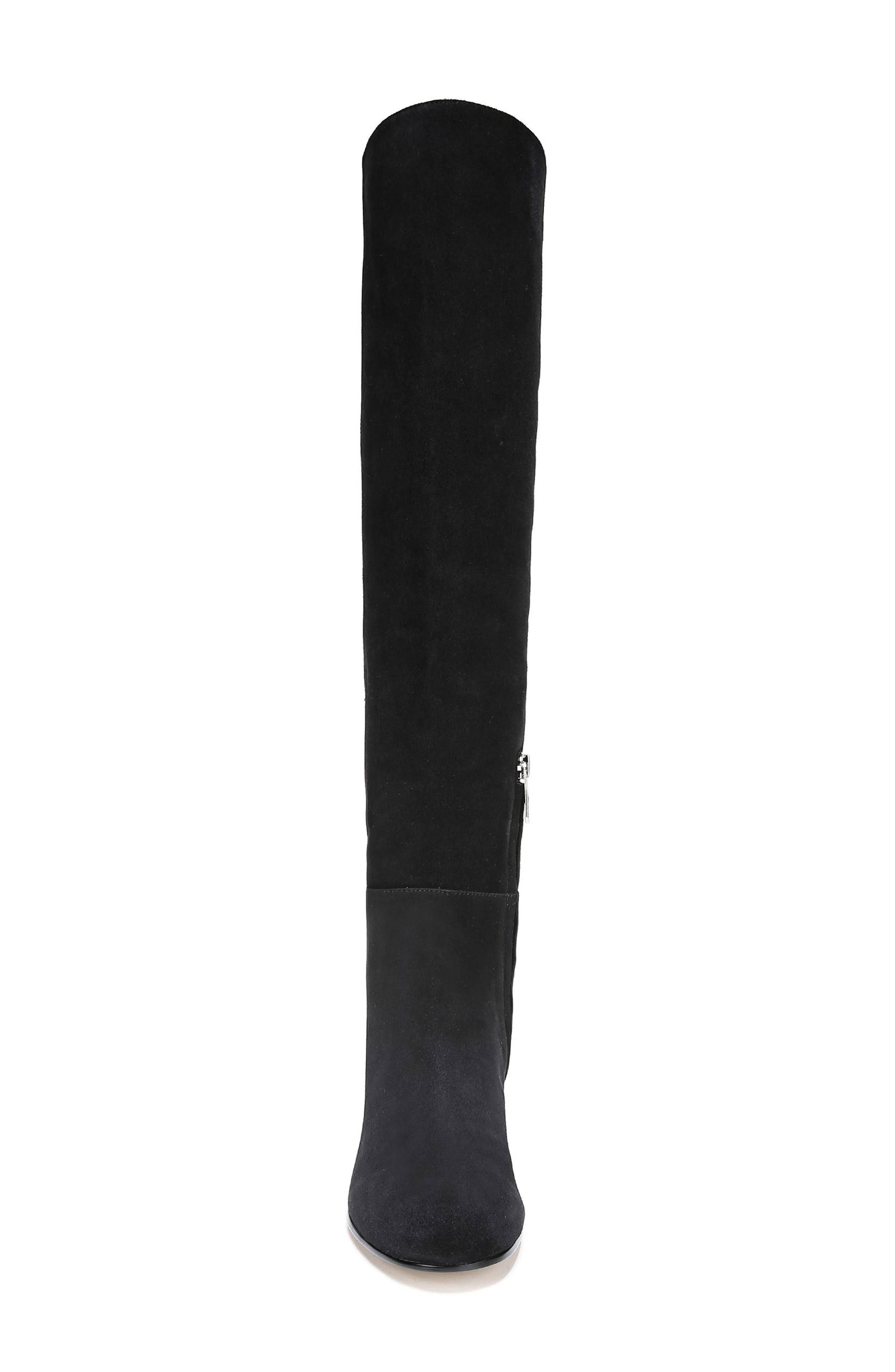 Valda Knee High Boot, Alternate, color, BLACK SUEDE