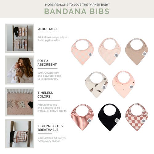 Parker Baby Co. Bandana Bib Set In Multi