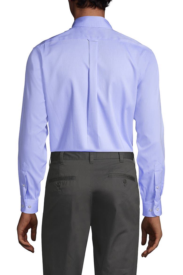 School Uniform  Long Sleeve No Iron Pinpoint Dress Shirt, Alternate, color, Blue