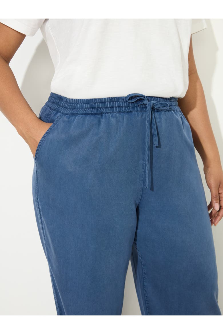 Drawstring Wide Leg Pants, Alternate, color, Blue