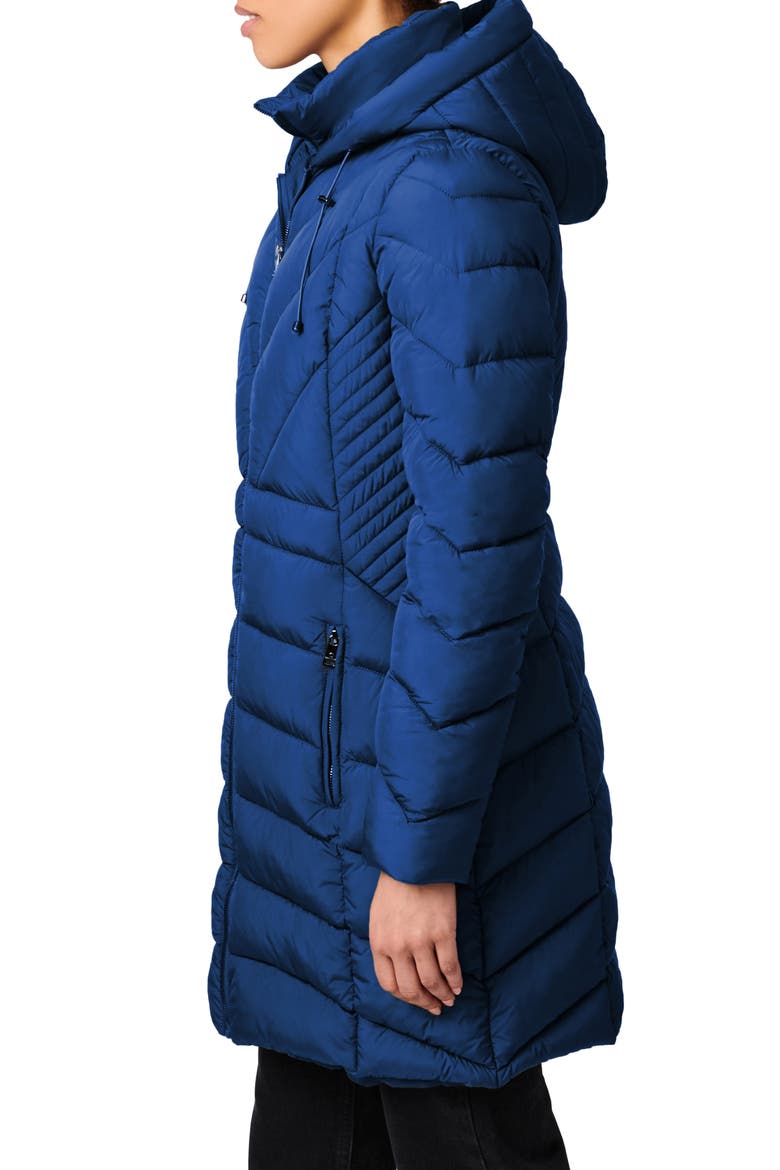 Hooded Walker Coat, Alternate, color, TEAL WING