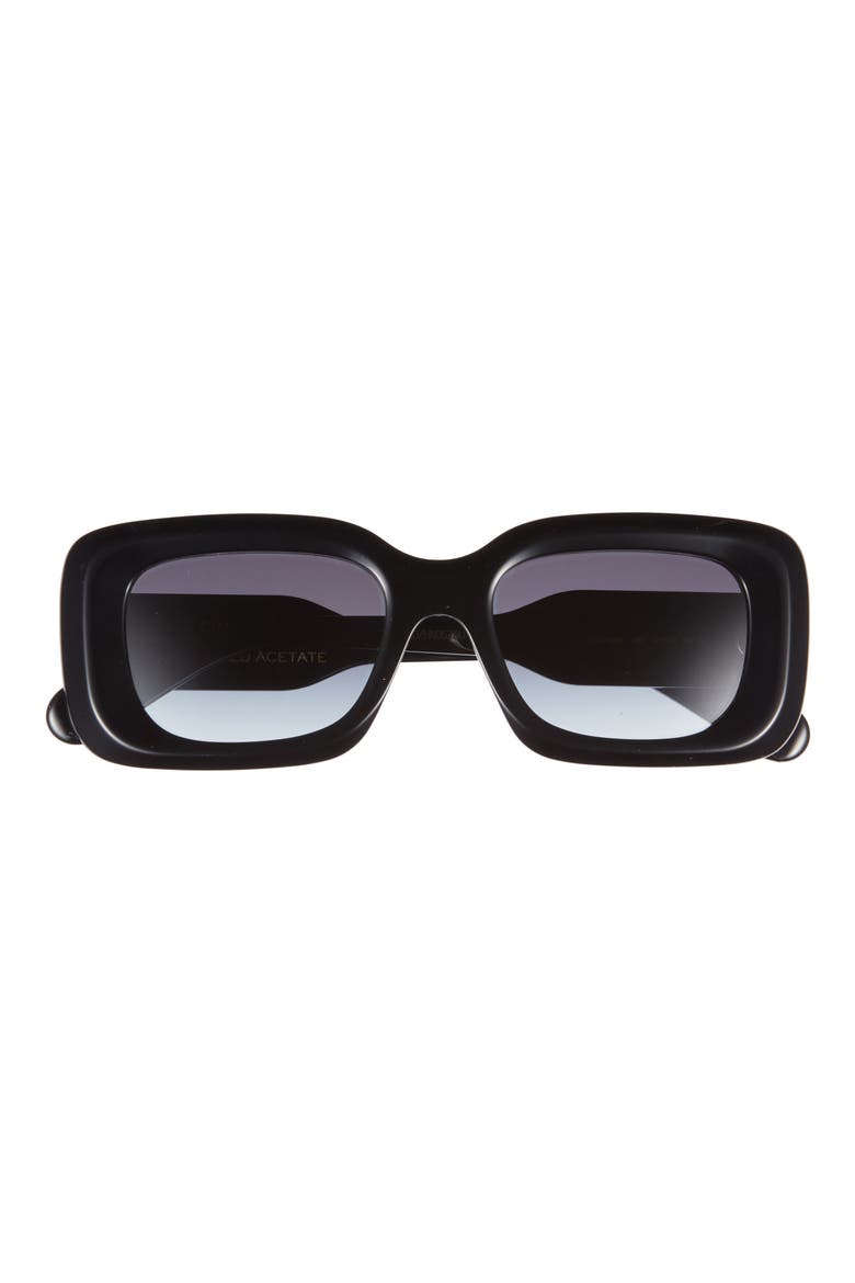 51mm Square Sunglasses, Main, color, BLACK BLACK GREY
