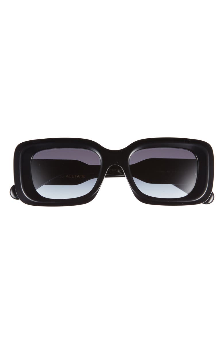 Chloé 51mm Square Sunglasses, Main, color, Black Black Grey