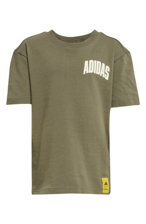 Adidas Originals Adidas X The Simpsons Kids' Cotton Graphic T-shirt In Green