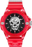 PHILIPP PLEIN The Skull Plastic Strap Watch, 44mm