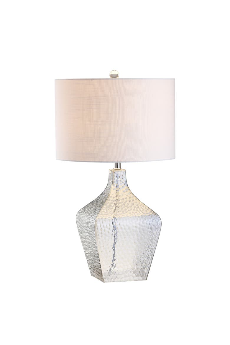 Jane 26" Glass LED Table Lamp, Clear, Main, color, Clear