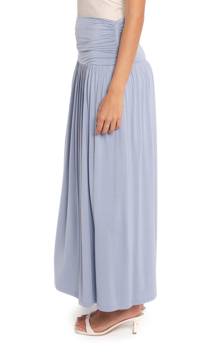 Petal & Pup Lavia Ruched Maxi Skirt, Alternate, color, Soft Blue