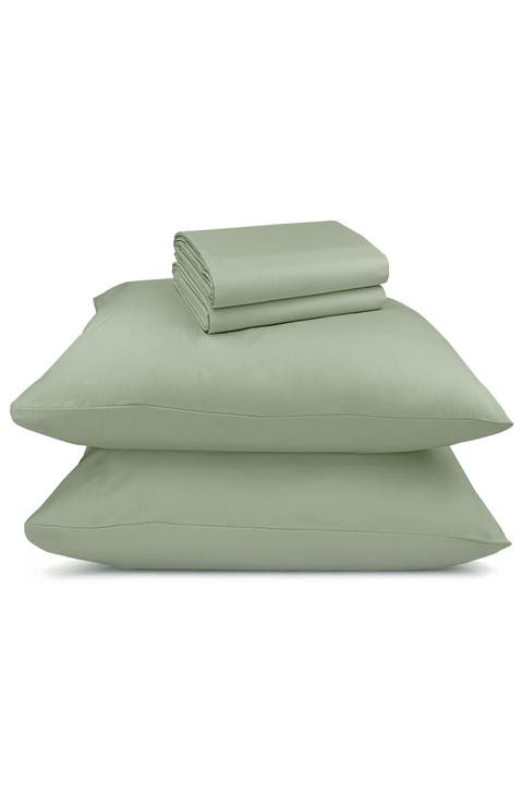 Signature Comfort 100% Egyptian Cotton Breatheable Percale Sheet Set