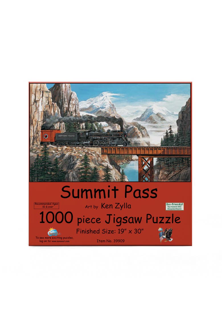 Summit Pass 1000 piece Jigsaw Puzzle for Adults, Alternate, color, Multicolor