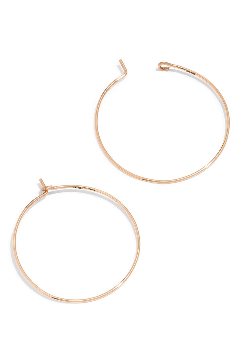 Gold-Filled Hoop Earrings, Main, color, 14K GOLD FILL