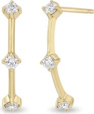 Zoë Chicco 14K Yellow Gold Diamond Dash Drop Earrings