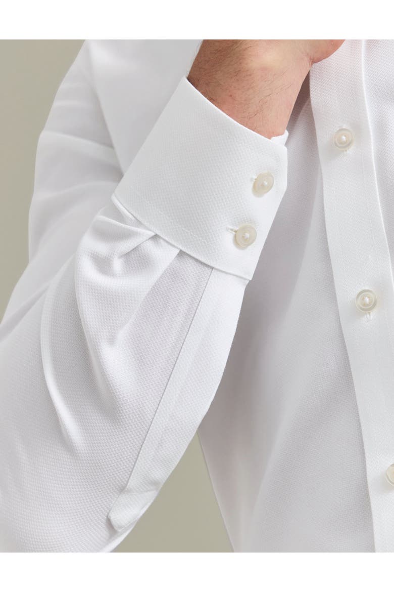 Non-Iron Stretch Trafalgar Weave Shirt, Alternate, color, White
