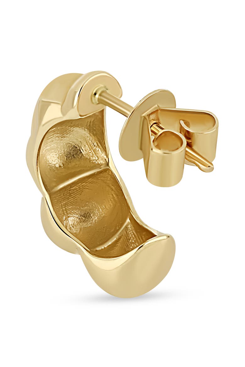 14K Gold Hoop Earrings, Alternate, color, 14KY