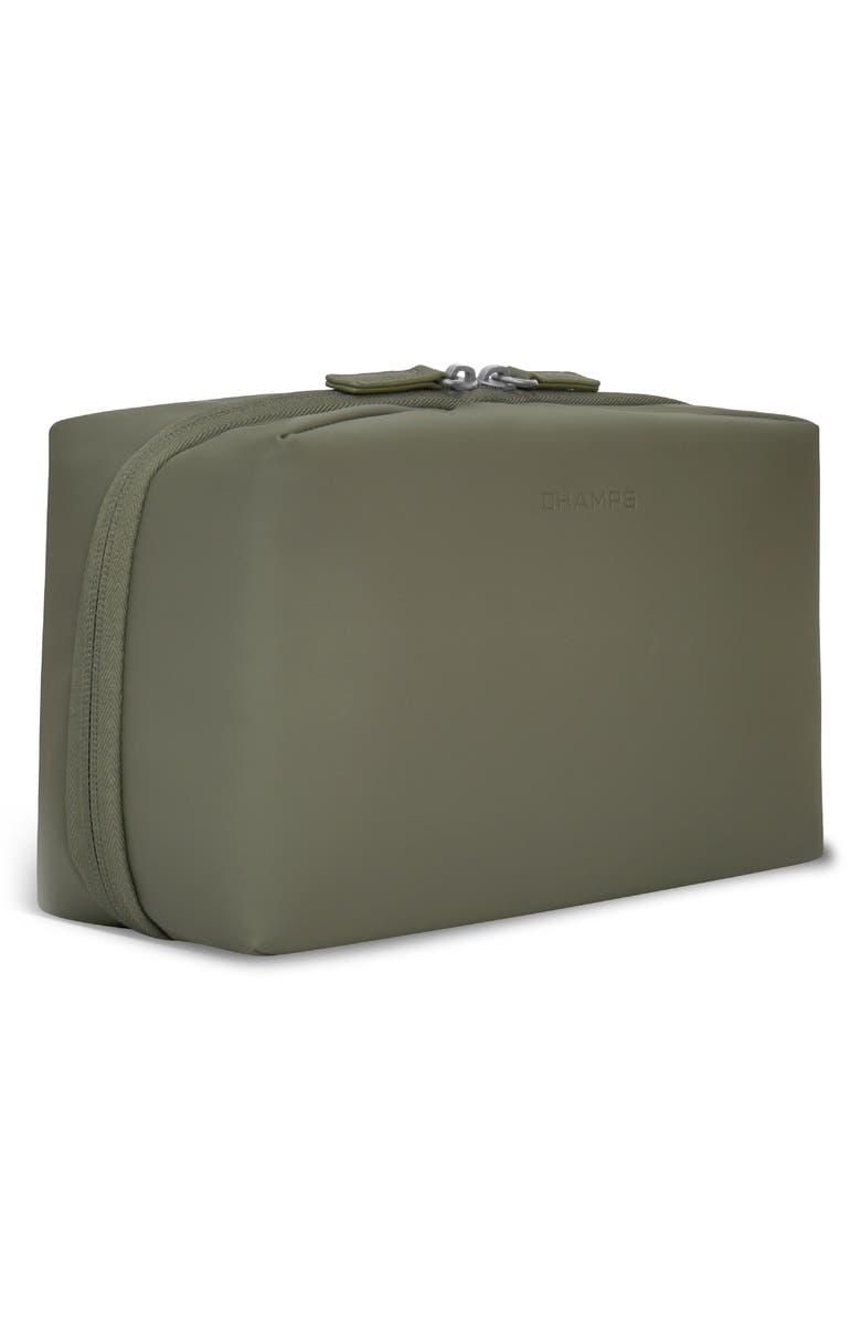 CHAMPS Waterproof Nylon Dopp Kit, Alternate, color, Green