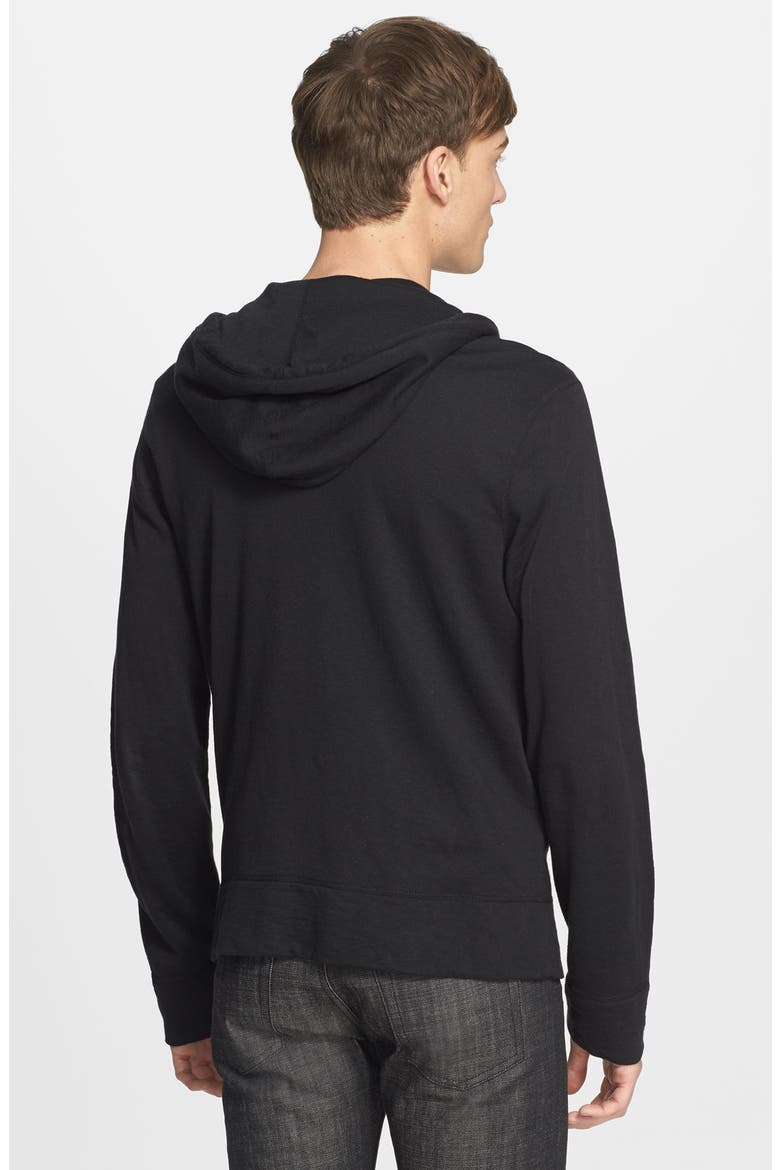 Classic Zip Hoodie, Alternate, color, BLACK