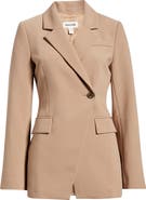 Open Edit Asymmetric Fitted Blazer