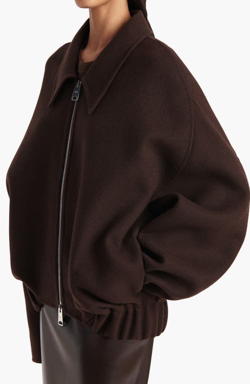 Khaite Chocolate Wool Oversize Odin Jacket In Brown