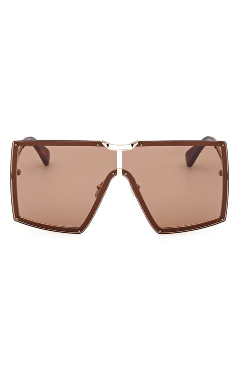 Max Mara Eyewear スクエアフレーム サングラス | ブラック