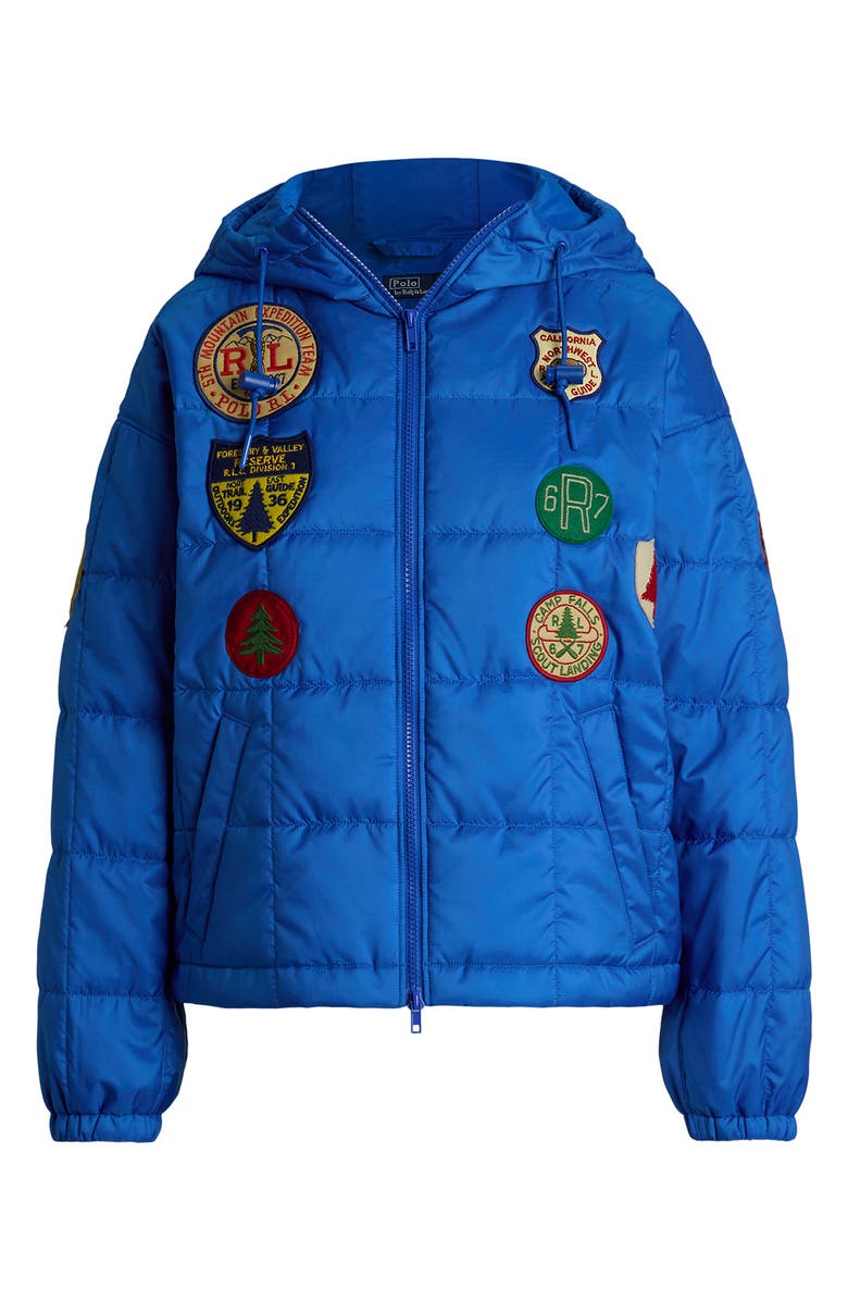 Polo Ralph Lauren Ripstop Pufer Jacket, Alternate, color, Dakota Blue