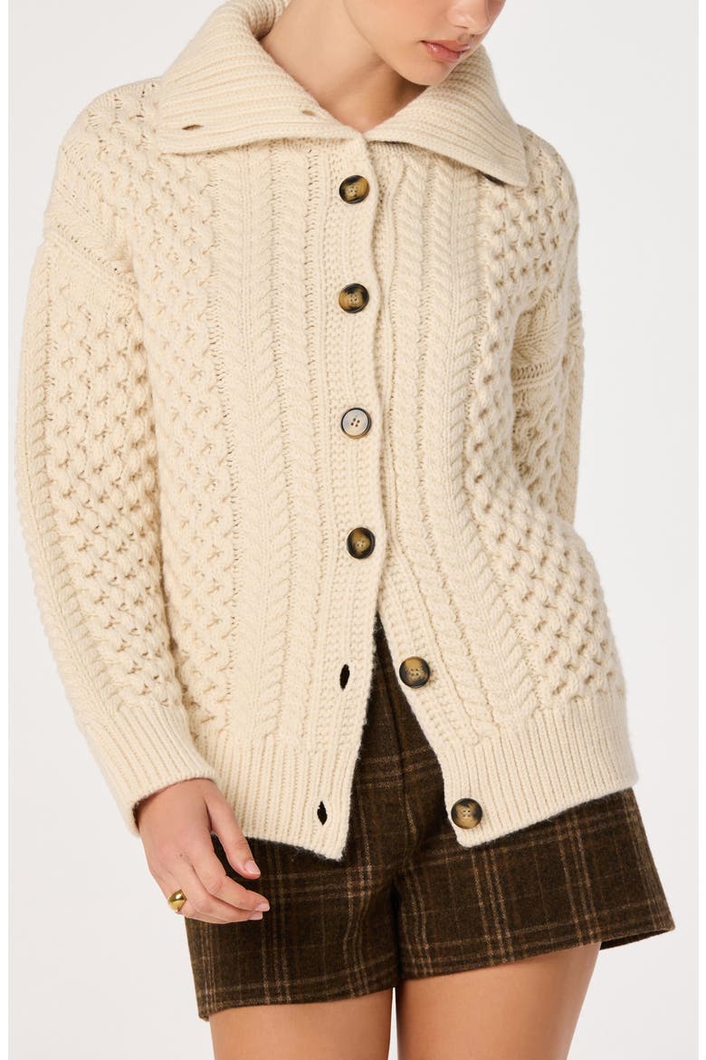 Crystelle Cardigan, Alternate, color, CREAM