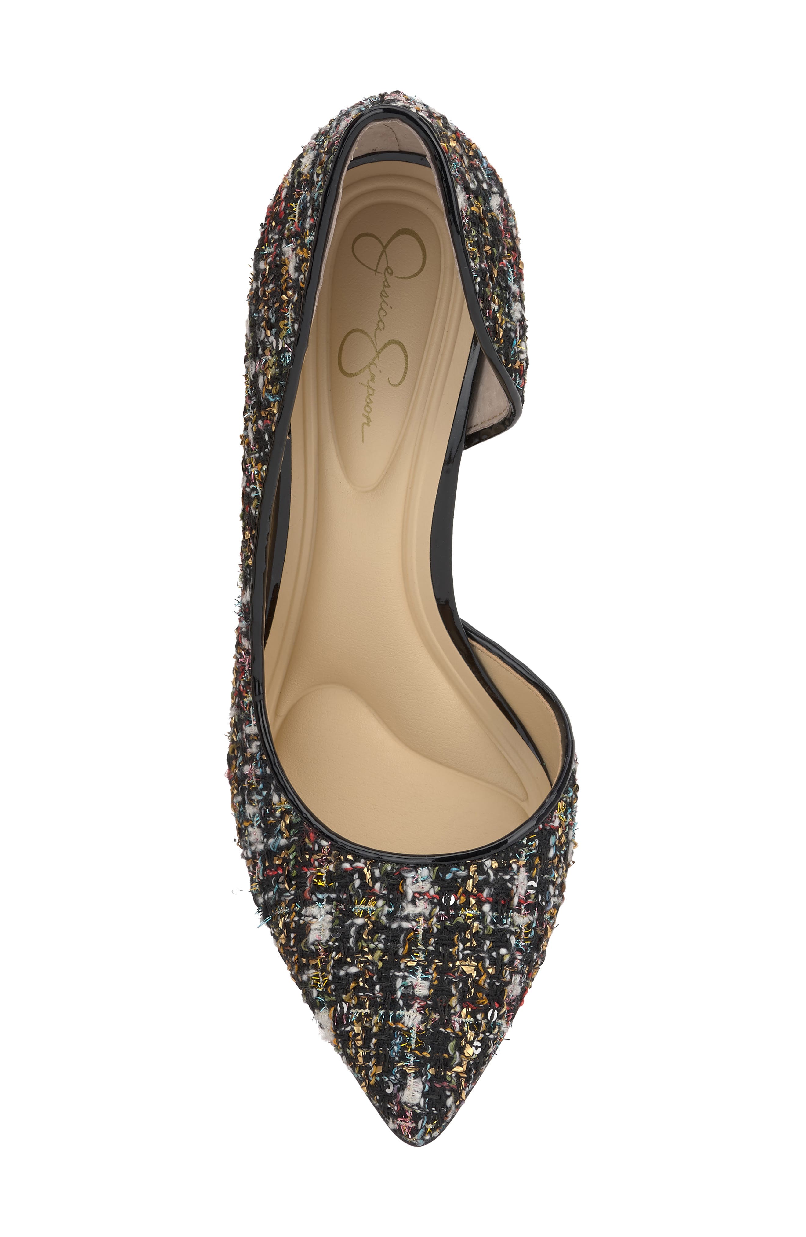 Jessica Simpson Prizma Half d'Orsay Pointed Toe Pump, Alternate, color, 