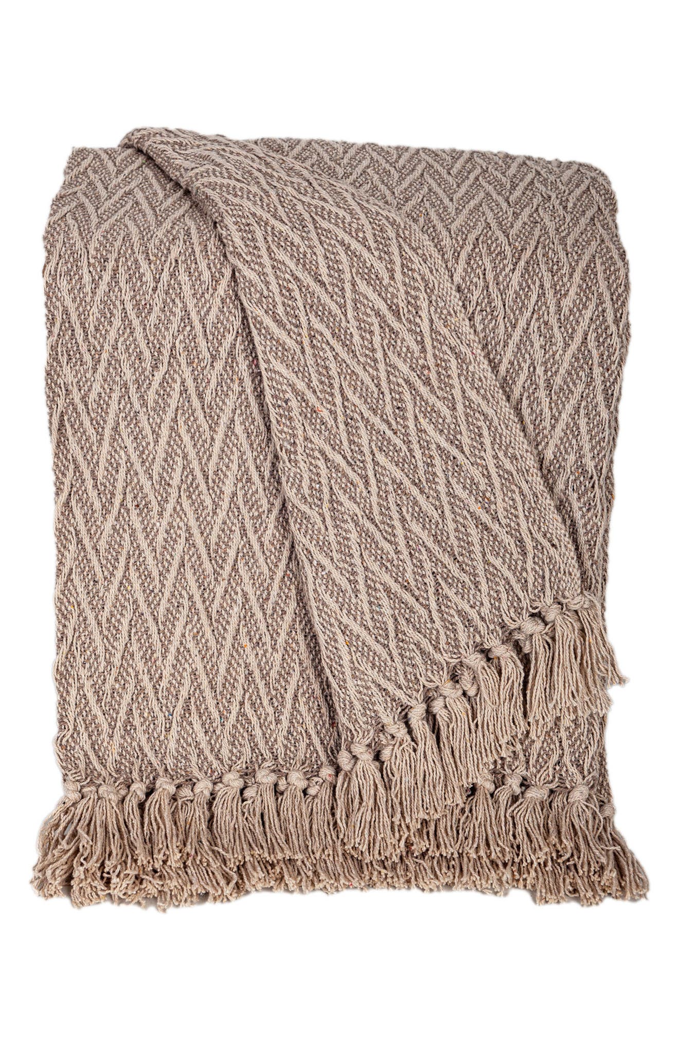 PARKLAND COLLECTION Fringe Throw Blanket