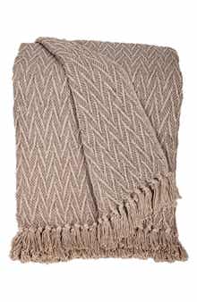 PARKLAND COLLECTION Fringe Throw Blanket