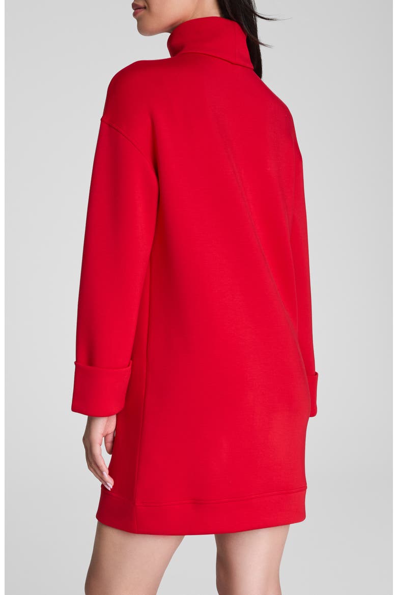 AirEssentials Turtleneck Long Sleeve Minidress, Alternate, color, SPANX RED
