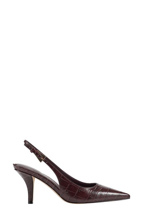 Marc Fisher Ltd Dorie Slingback Pointed Toe Pump In Brown