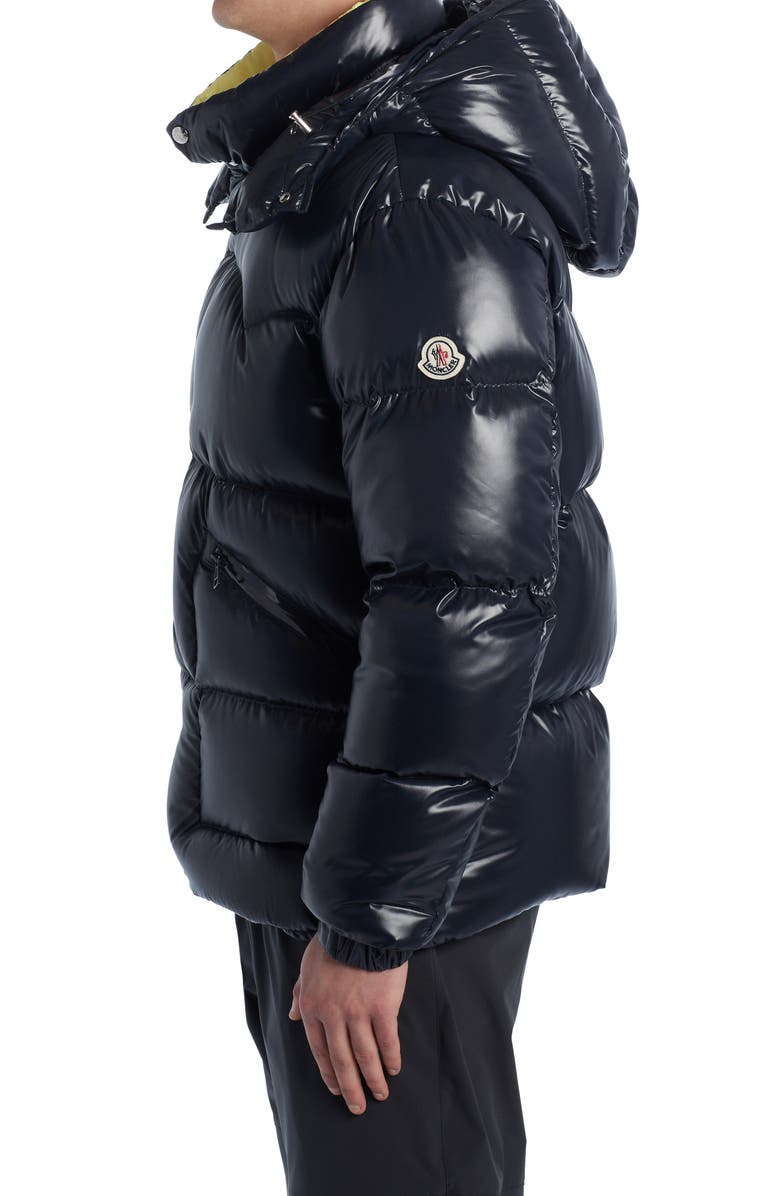 Moncler Coutard Lacquered Down Jacket, Alternate, color, 