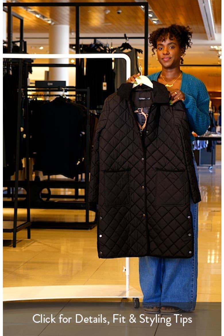 Hooded Longline Quilted Jacket video