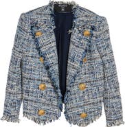 Balmain Edge to Edge Tweed Spencer Jacket