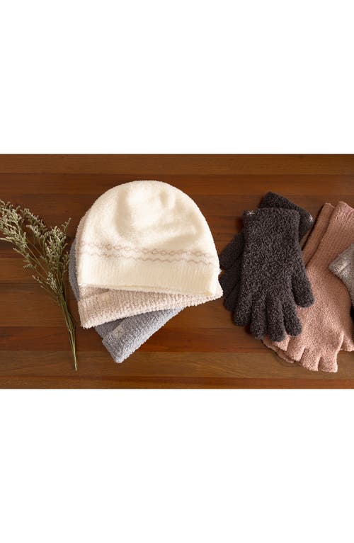 Barefoot Dreams Cozychic Lite Fingerless Gloves In Brown