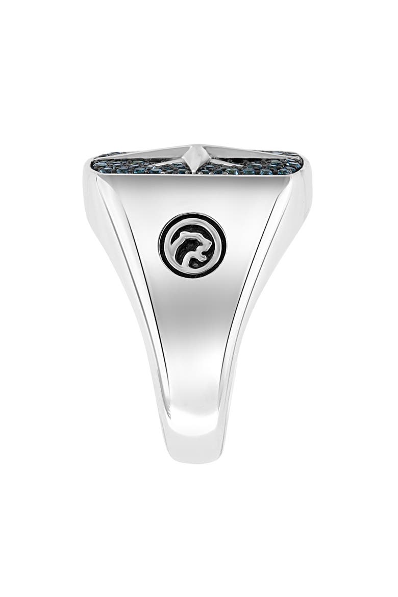 Sterling Silver London Blue Topaz Starburst Ring, Alternate, color, BLUE
