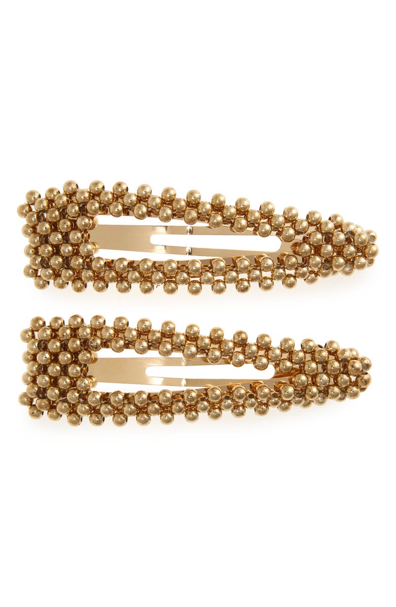 Tasha 2-Pack Beaded Triangle Hair Clips, Main, color, 