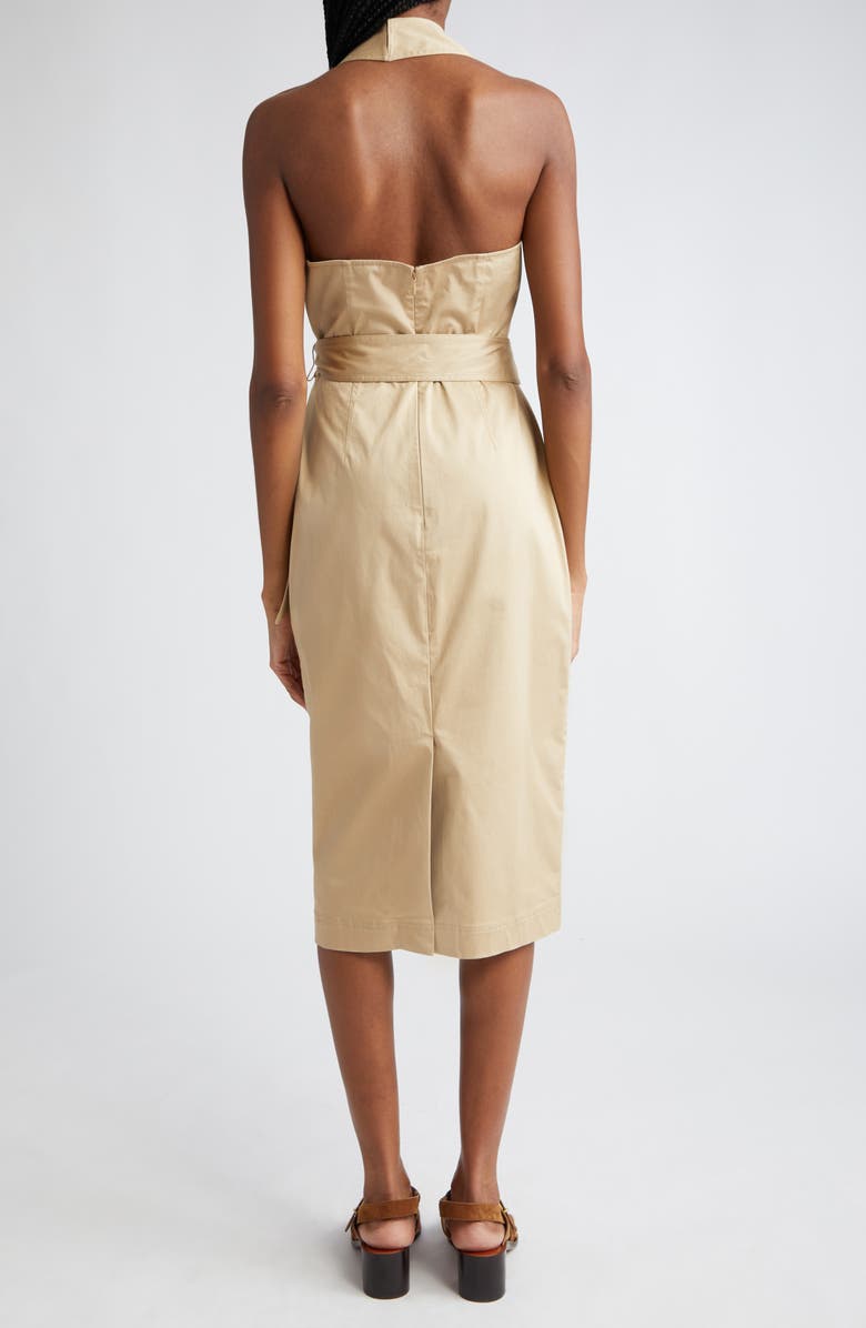 Veronica Beard Kitana Sleeveless Stretch Cotton Coat Dress, Alternate, color, 