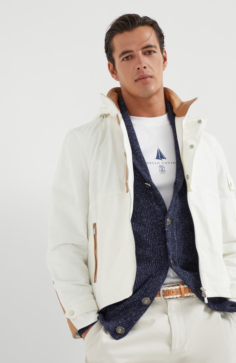 Brunello Cucinelli Gabardine outerwear jacket, Alternate, color, 