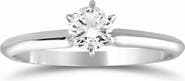 Bliss Diamond 1/3Ct Solitaire Round Cut Diamond Engagement Ring in 14k Gold Lab Grown