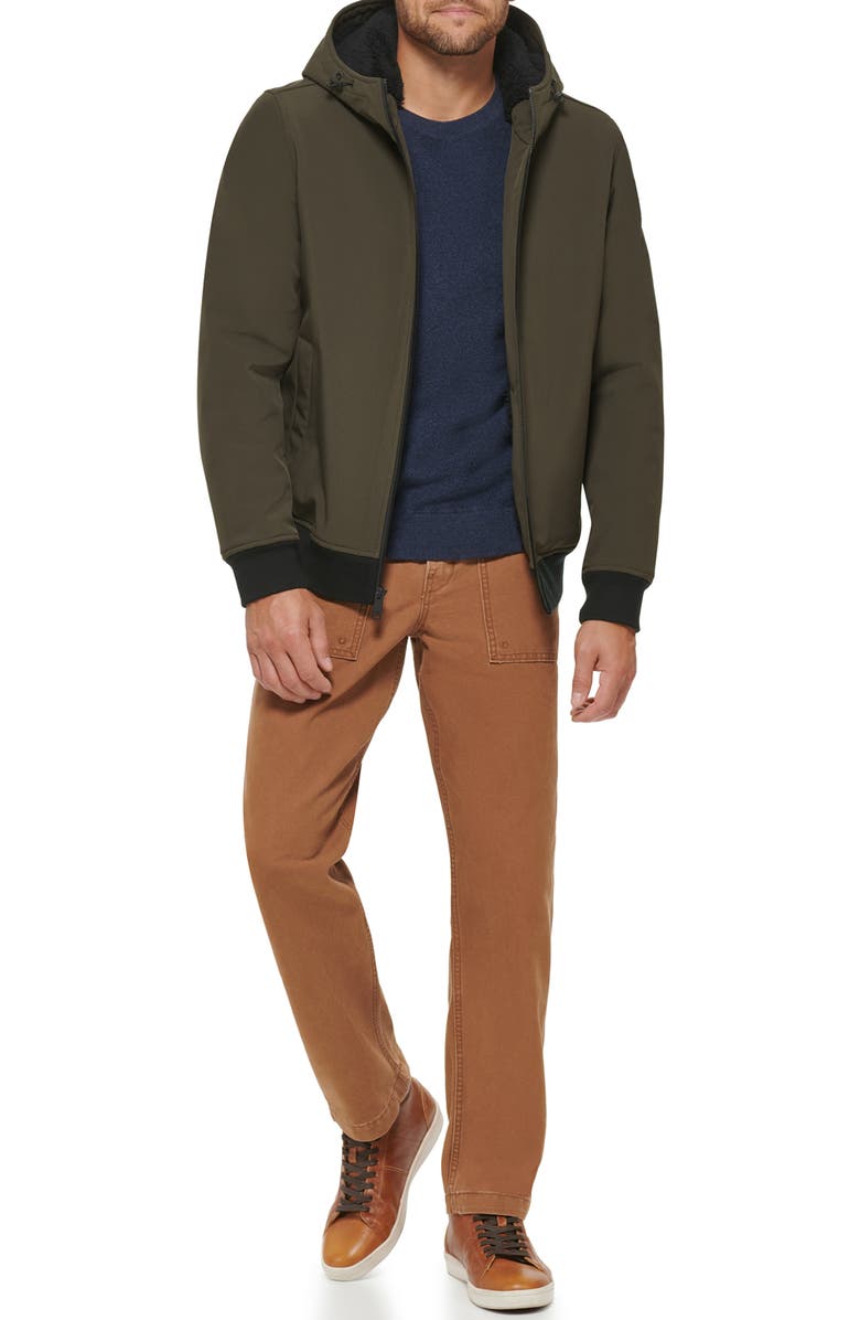 Dockers<sup>®</sup> Softshell Faux Shearling Lined Hoodie, Alternate, color,