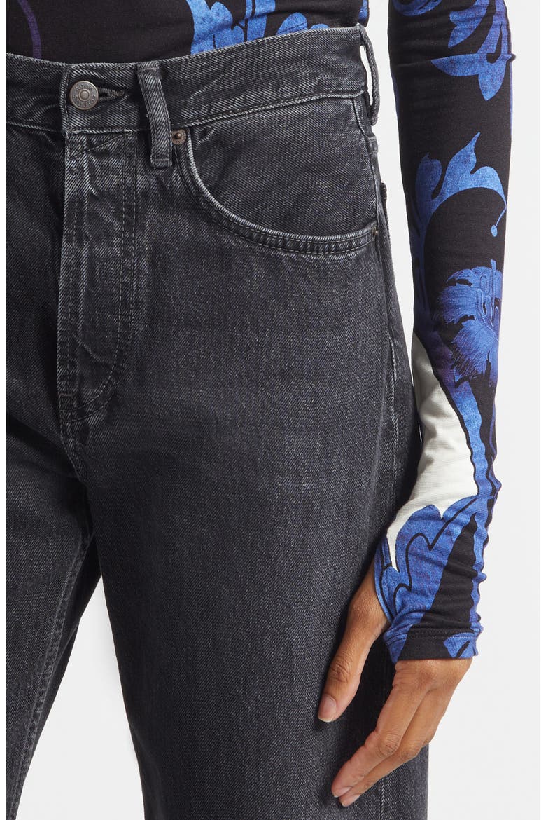 Delaina Print Turtleneck Crop Top, Alternate, color, REGAL RETREAT