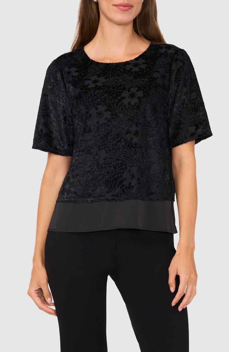 Halogen<sup>®</sup> Burnout Velvet Top, Main, color,