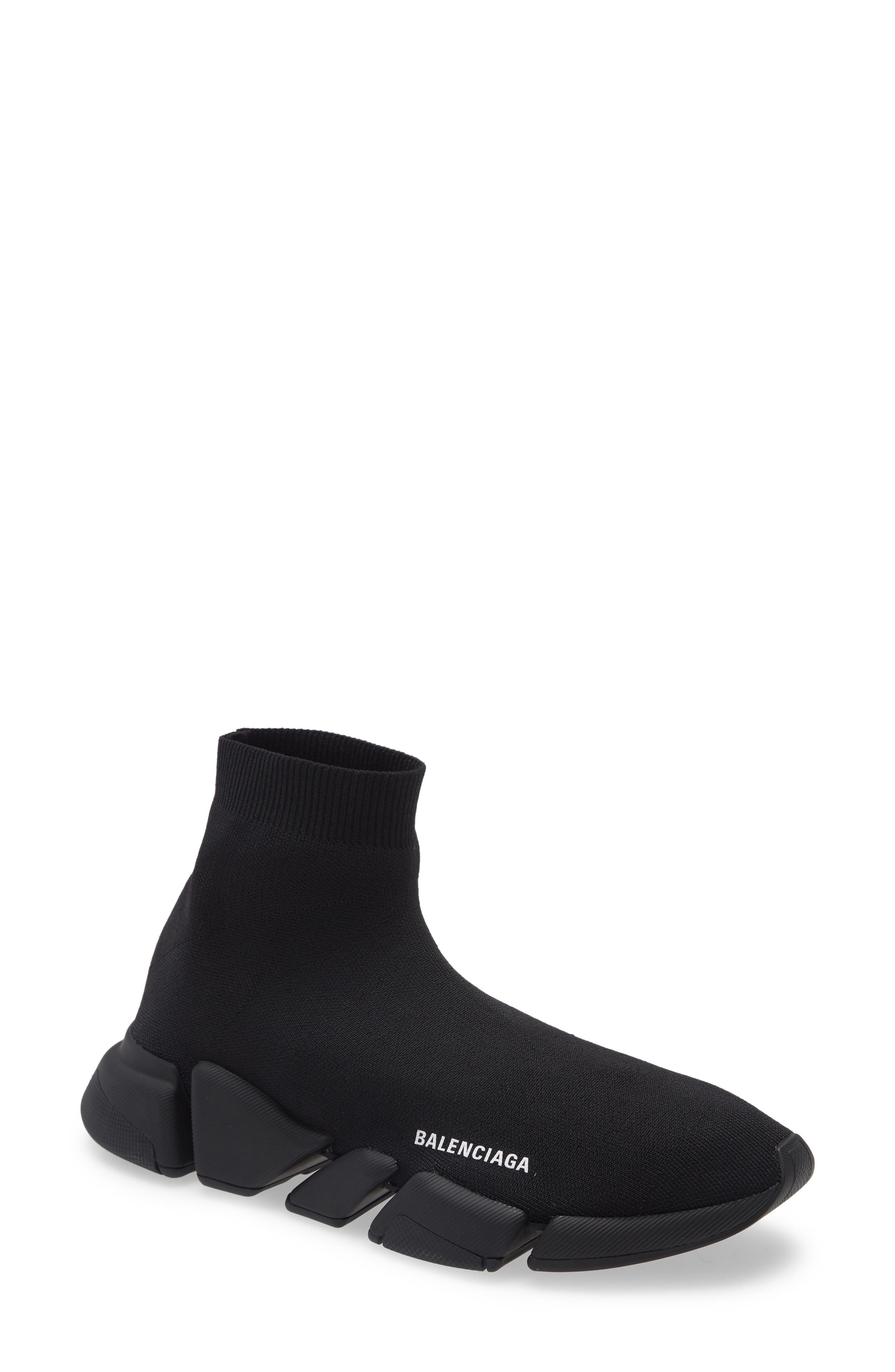 Balenciaga Speed LT 2.0 Knit Slip-On, Main, color, 1013 Black